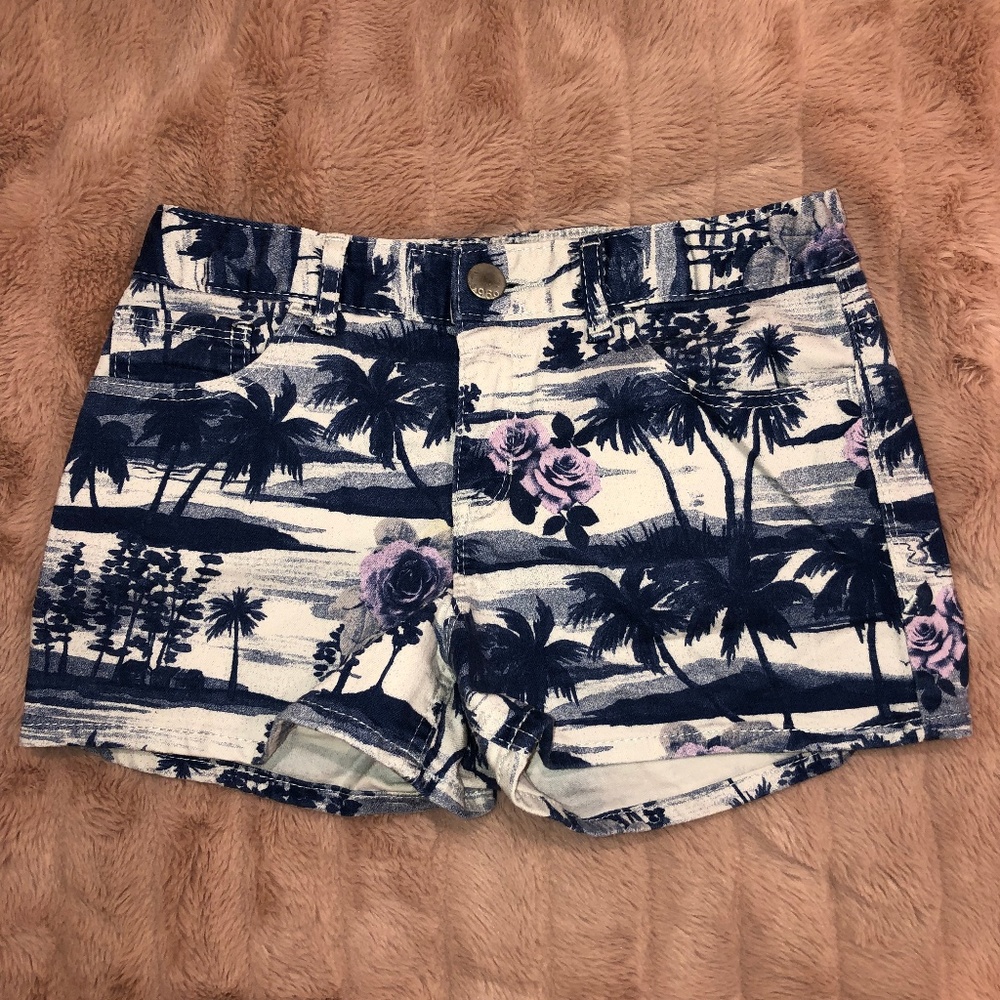 Palm Tree and Flowers Shorts